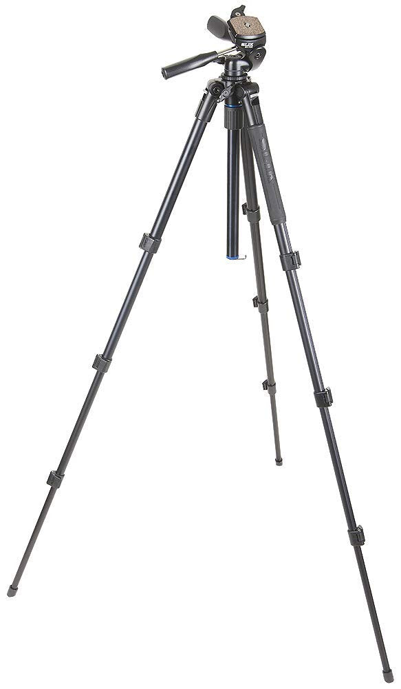Slik Pro Al-324Dx W/Sh-705E 3-Way Pan Head For Mirrorless/Dslr Sony Nikon Canon Fuji Cameras And More - Black (613-358)