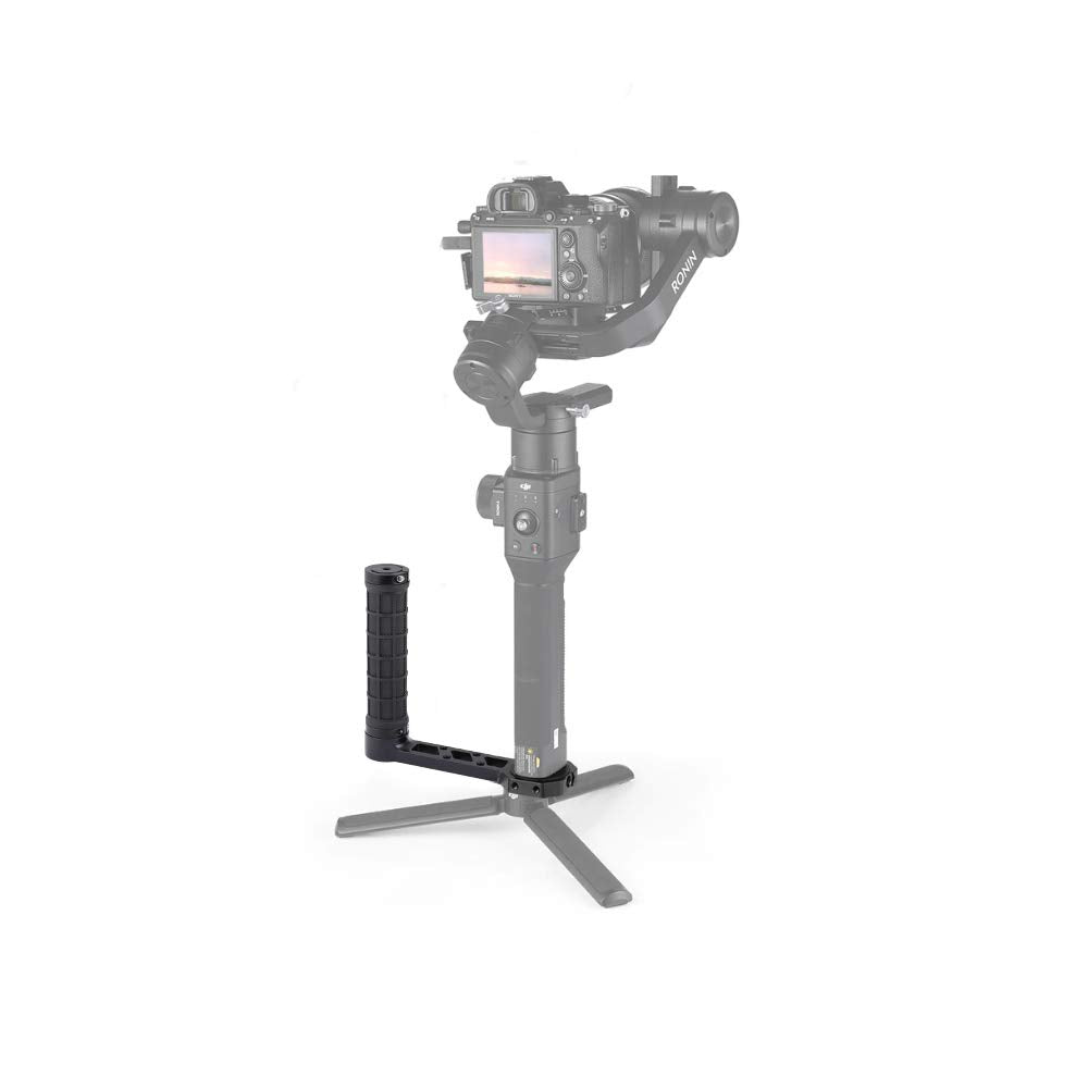 Camvate Side Handgrip (Rubber-Covered) L Type For Dji Ronin-S/Sc & Zhiyun Crane 2 / V2 Stabilizer Gimbals - 2450
