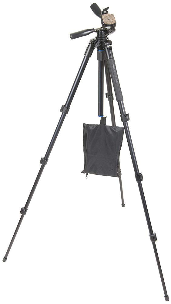 Slik Pro Al-324Dx W/Sh-705E 3-Way Pan Head For Mirrorless/Dslr Sony Nikon Canon Fuji Cameras And More - Black (613-358)
