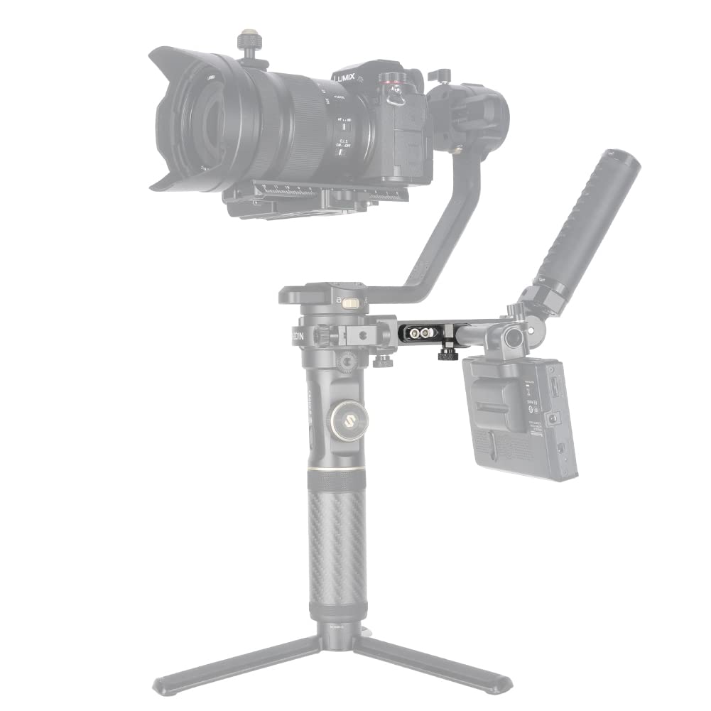 Niceyrig 15Mm Single Rod Holder With Counterbore, Side Mount Extension Rod Rail Block For Camera Cage Top Handle Follow Focus Matte Box - 492