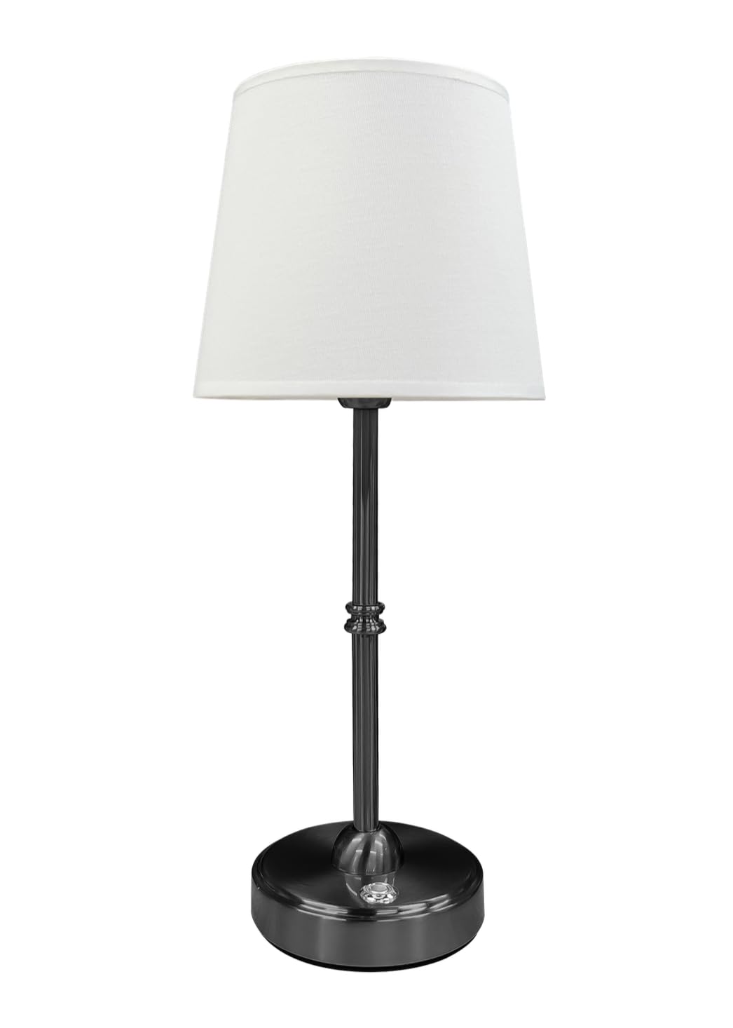 Homiezz Cordless Table Lamp, Dimmable Feature With Led Bulb, Ambient Lighting For Living Room, Bedroom, Patio, Or Restaurant, Built-In Rechargeable Battery, Reverse Charging For Iphone, Matte Black