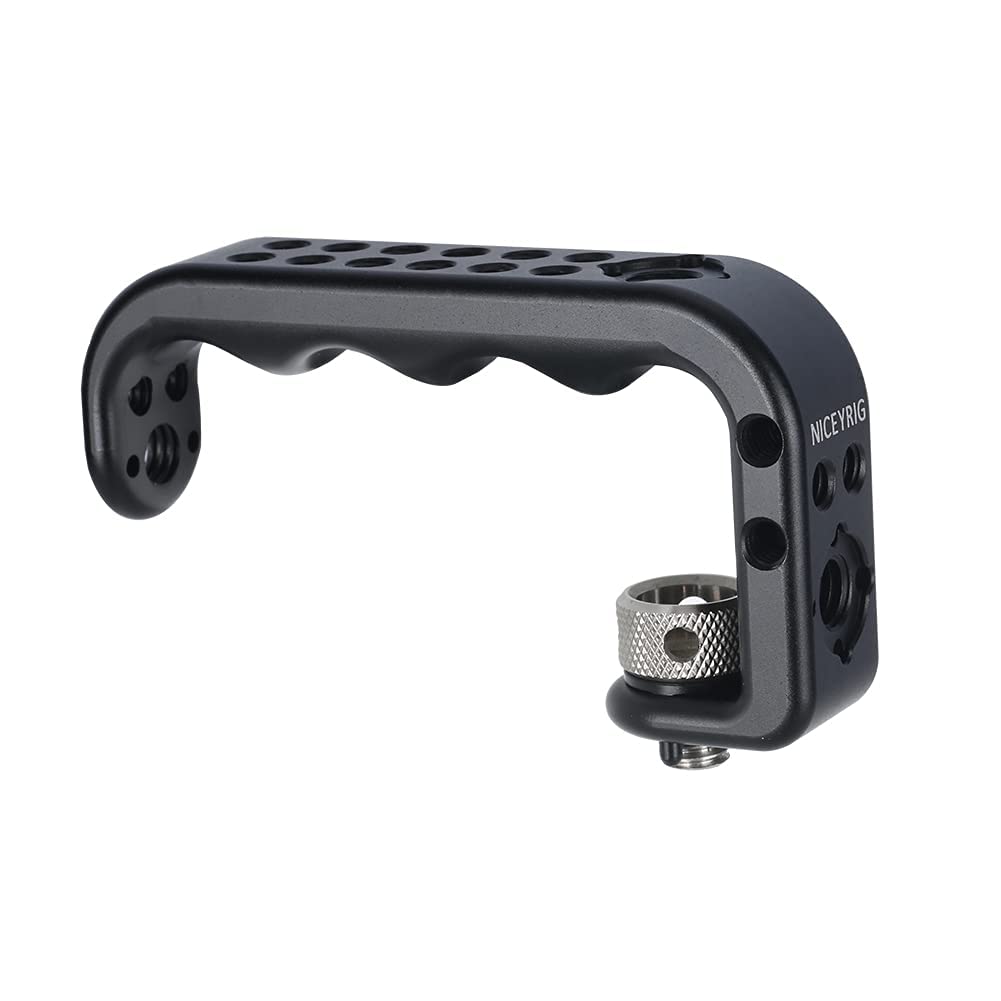 Niceyrig Dslr Top Handle For Arri 3/8 Thread Ergonomic Handgrip Applicable For Cinema Camera Camcorder Cage Rig - 450