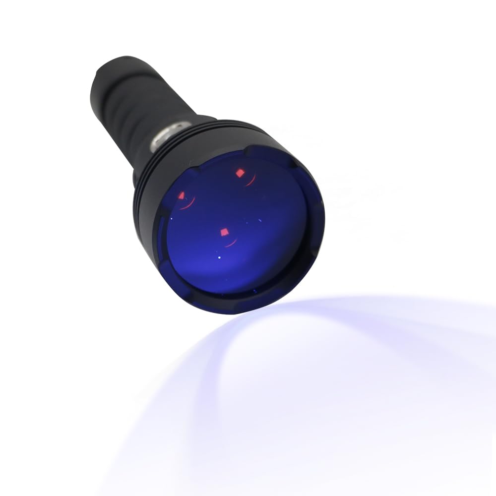 Wildtrail  365Nm Uv Led Flashlight Black Light Torch Rechargeable, Pet Urine Detector, Fluorescent Detection