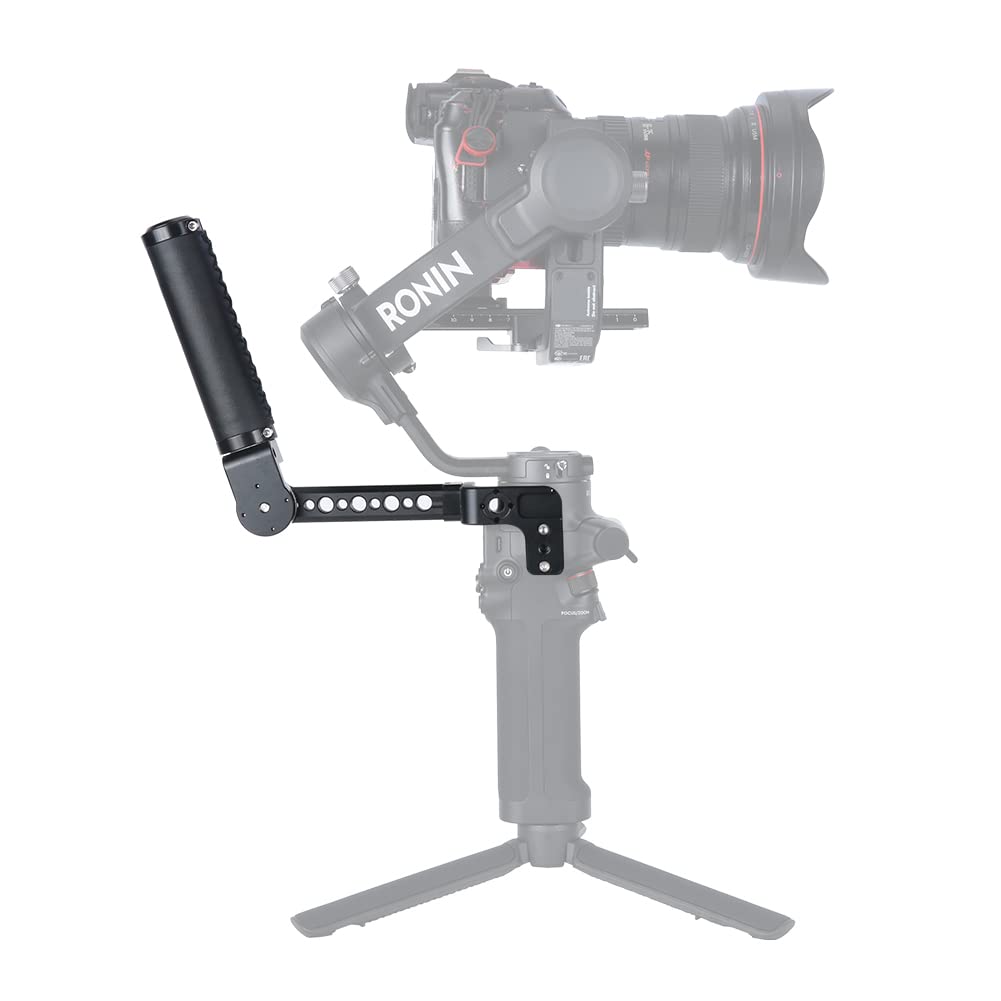 Niceyrig Leather Handle Grip Kit For Dji Ronin S/Sc / Rsc2, 200 Degree Adjustment Handgrip With Rosette Mount Extension Bracket - 332