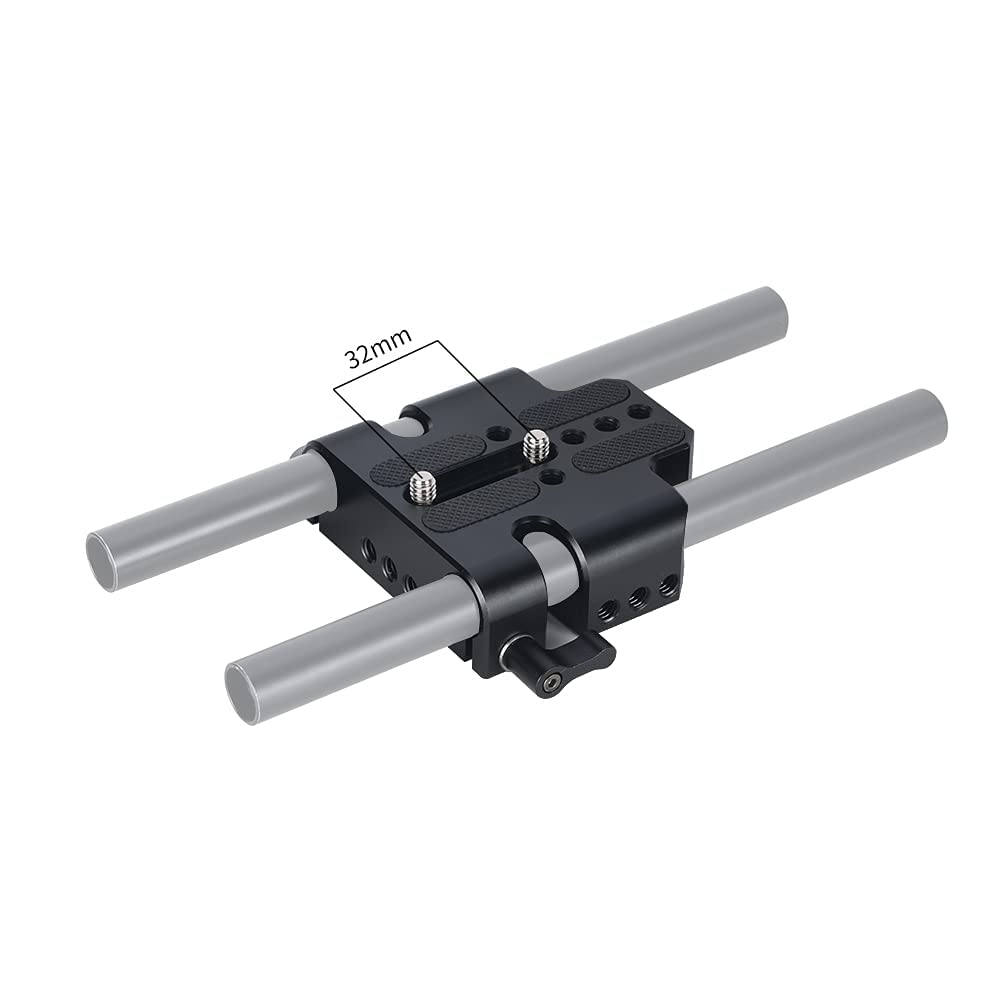 Niceyrig 15Mm Rod Baseplate Multi-Purpose Tripod Base Plate Applicable For Dslr Camera Cinema Carmcorder [ Version] - 455