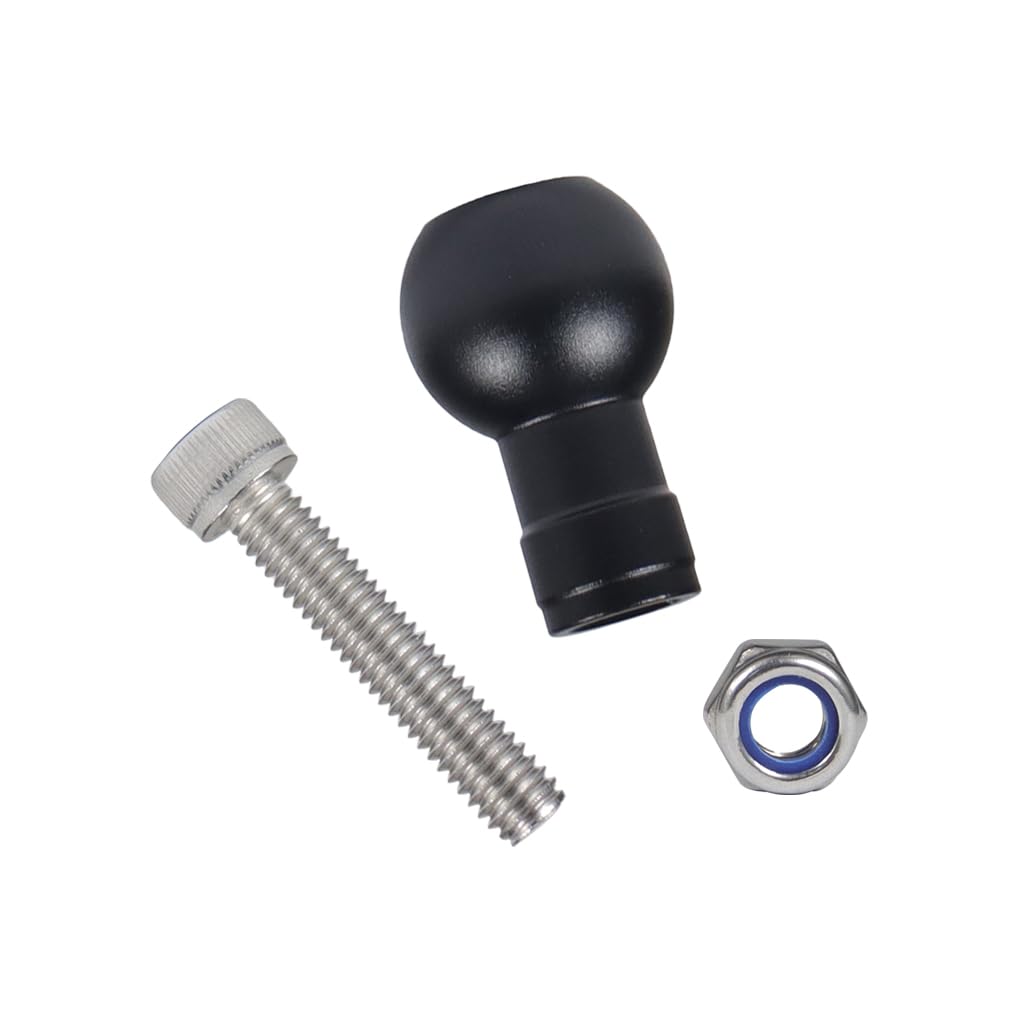 Novelgoal Aluminum 17Mm Expanding Ball Head With M6 Screw Ball Head For Tripod Selfie Handle Grip Stand Ball Mount Converter