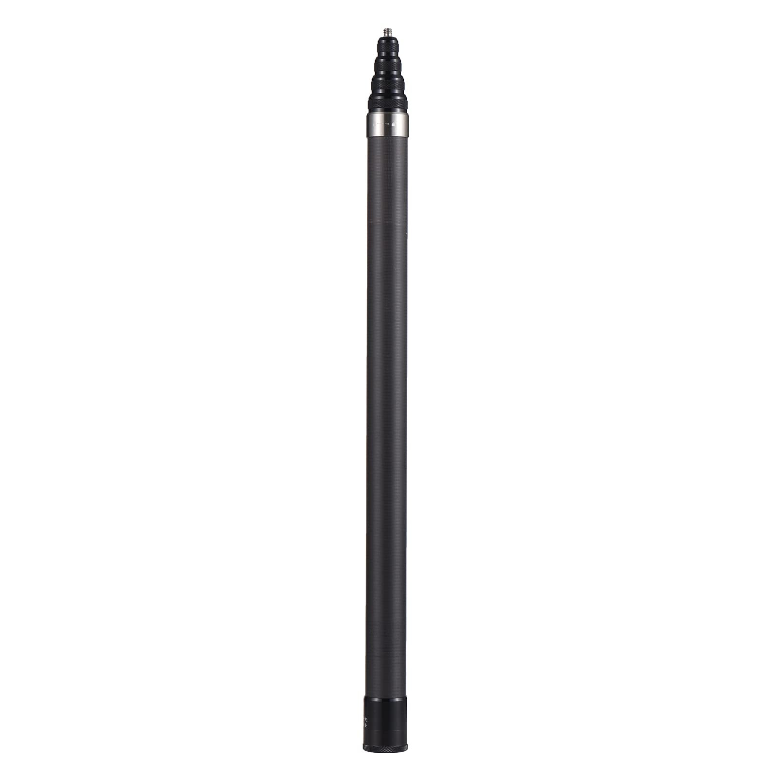 Camnoon Portable Selfie Stick Carbon Fiber Stand Camera Bracket 1/4 Inch Screw Mount 45.5Cm-280Cm/ 17.9In-110In Adjustable Length Compatible With Insta360 X2/ X3