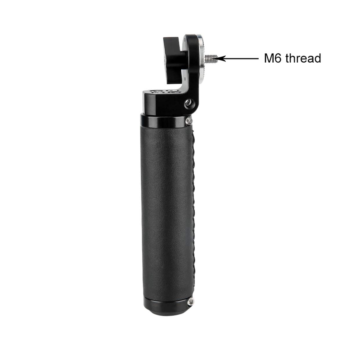 Niceyrig Leather Rosette Handle M6 Thread Mount, Applicable For 15Mm Camera Shoulder Rig Rod Support System