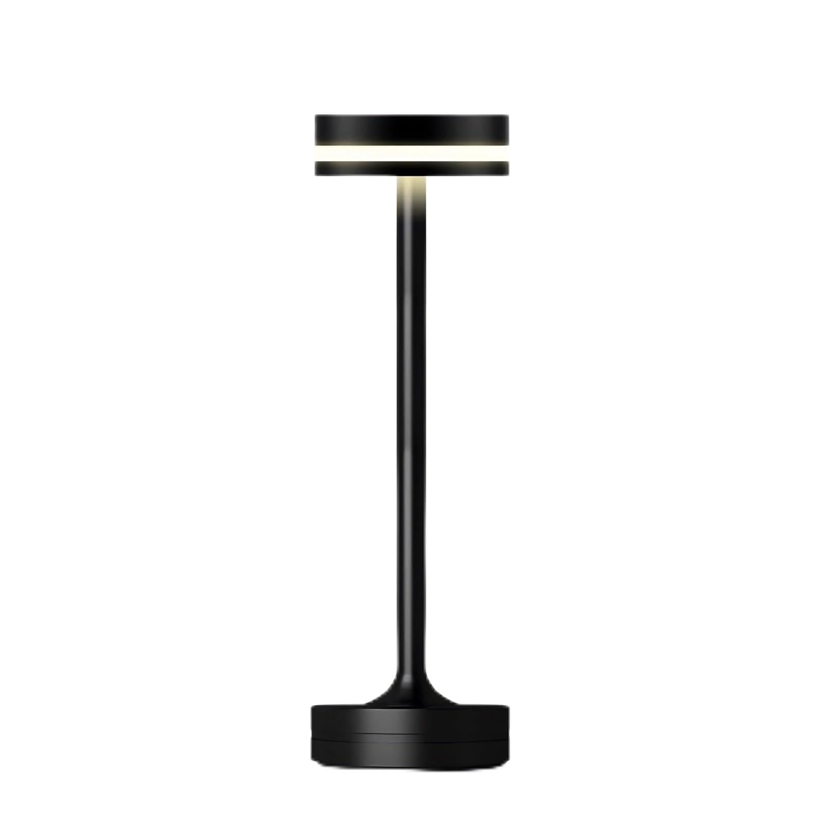 Yoidesu Small Table Lamp, Cordless Bedside Table Lamp For Bedroom, 2000Mah Rechargeable 3 Color Stepless Lamp, Minimalist Metal Ambient Lamp Touch Lamps For Home Decor