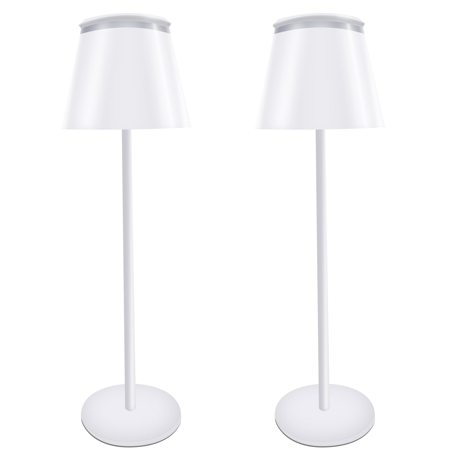 Lalaku Table Lamp Touch Rechargeable Lamps: 3 Colors Stepless Dimming 5000Mah Rechargeable Battery 4 Timing Ip54 Waterproof For Bedside Room (A, 2)
