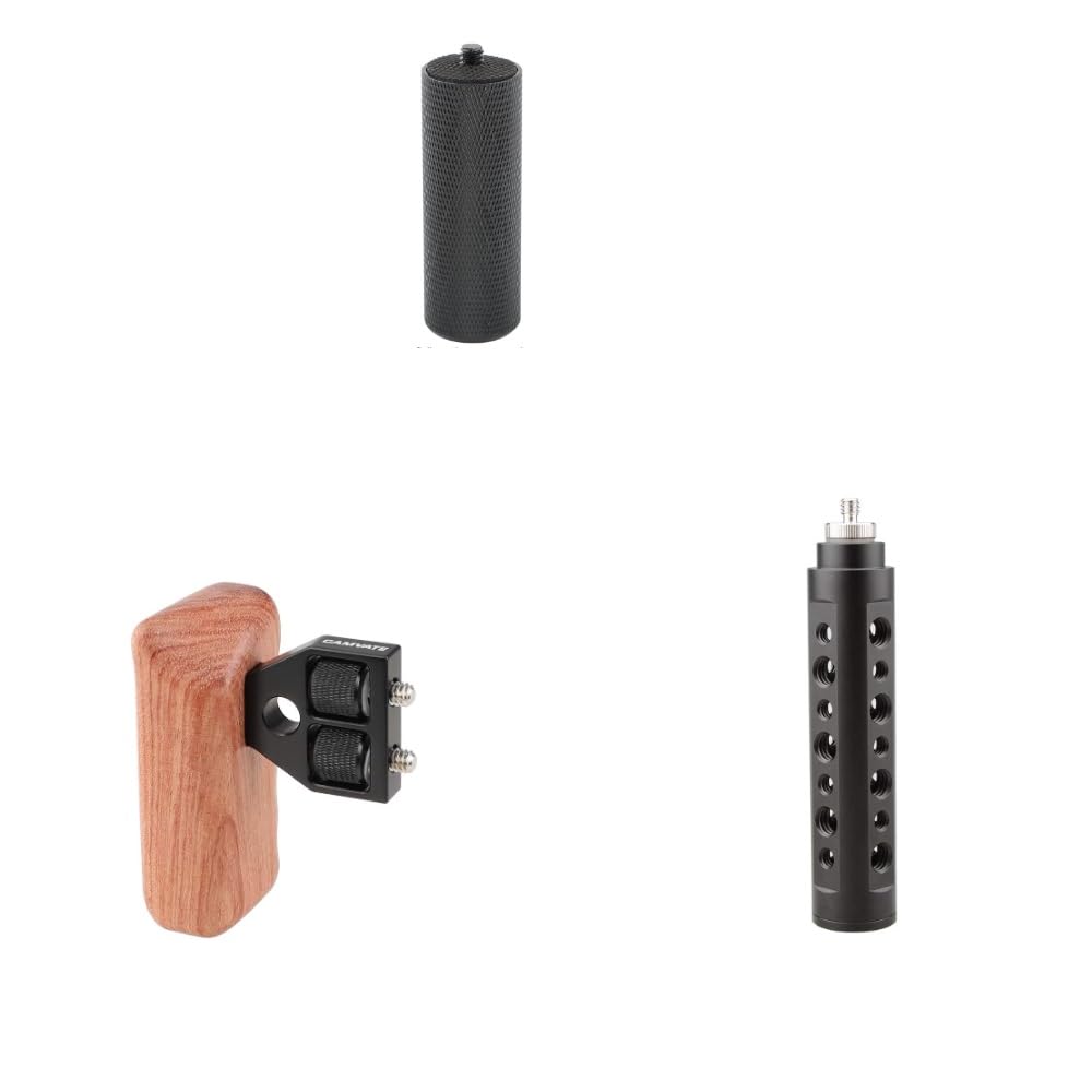 Camvate Camera Grip Slr Dslr Stabilizer + Dslr Wooden Handle Grip + 1/4"-20 Thread Mount