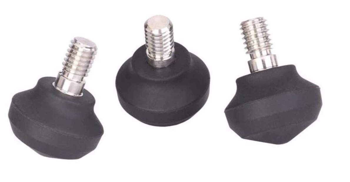 Leofoto Lf-22 Set Of 3 38Mm Diameter Universal 3/8" Rubber Tripod Feet Stainless Steel Connectors Non-Slip Replacement For Ls-323C Ls-323Cex Lm-364C Lm-323C Ln-324Ct Ln-324Ch Ln-324C