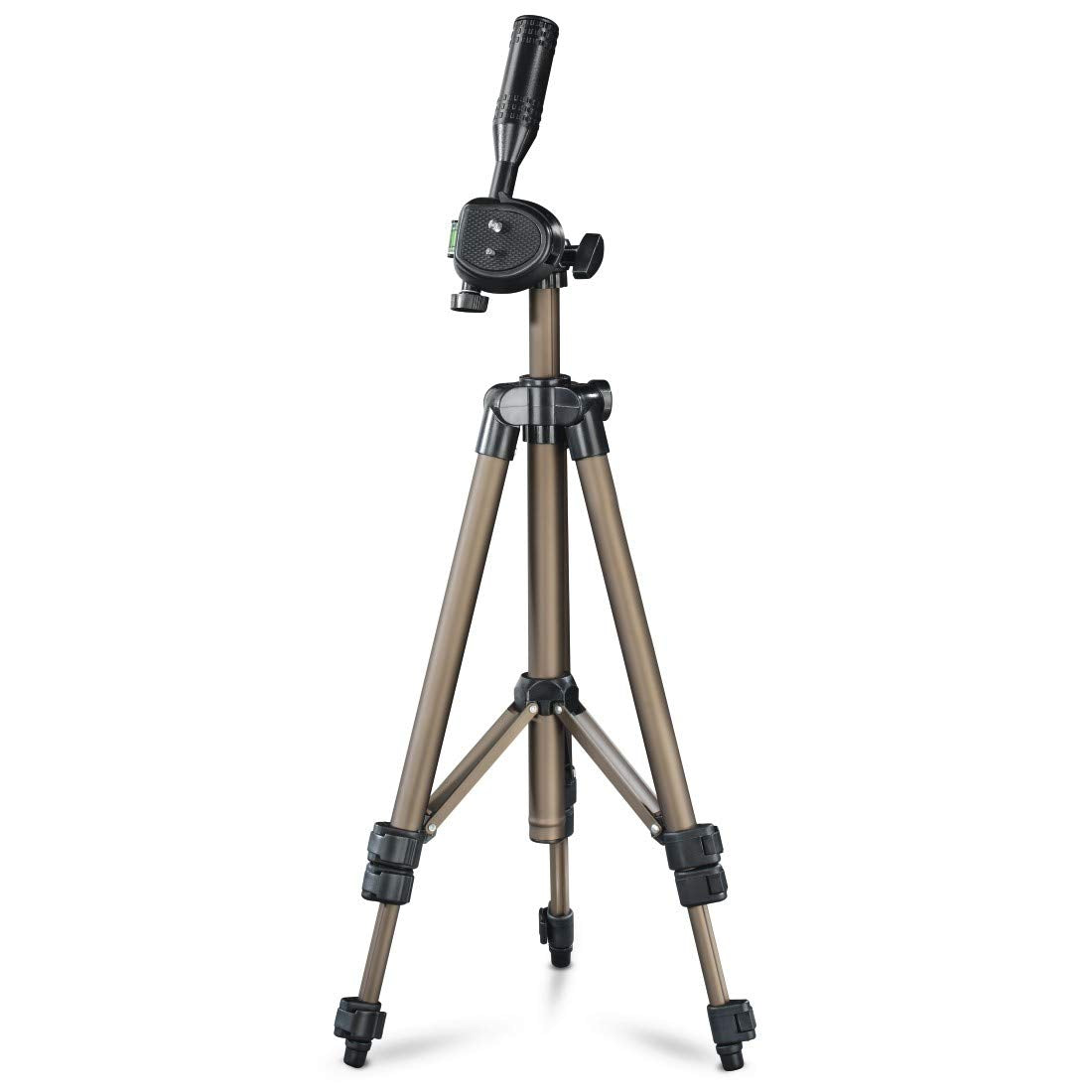 Hama Star 5" Tripod  Light Tripod With 36-105 Cm Height  3 Way Head  1/4" Connection For Dslr And System Cameras  With Carrying Case  Champagne