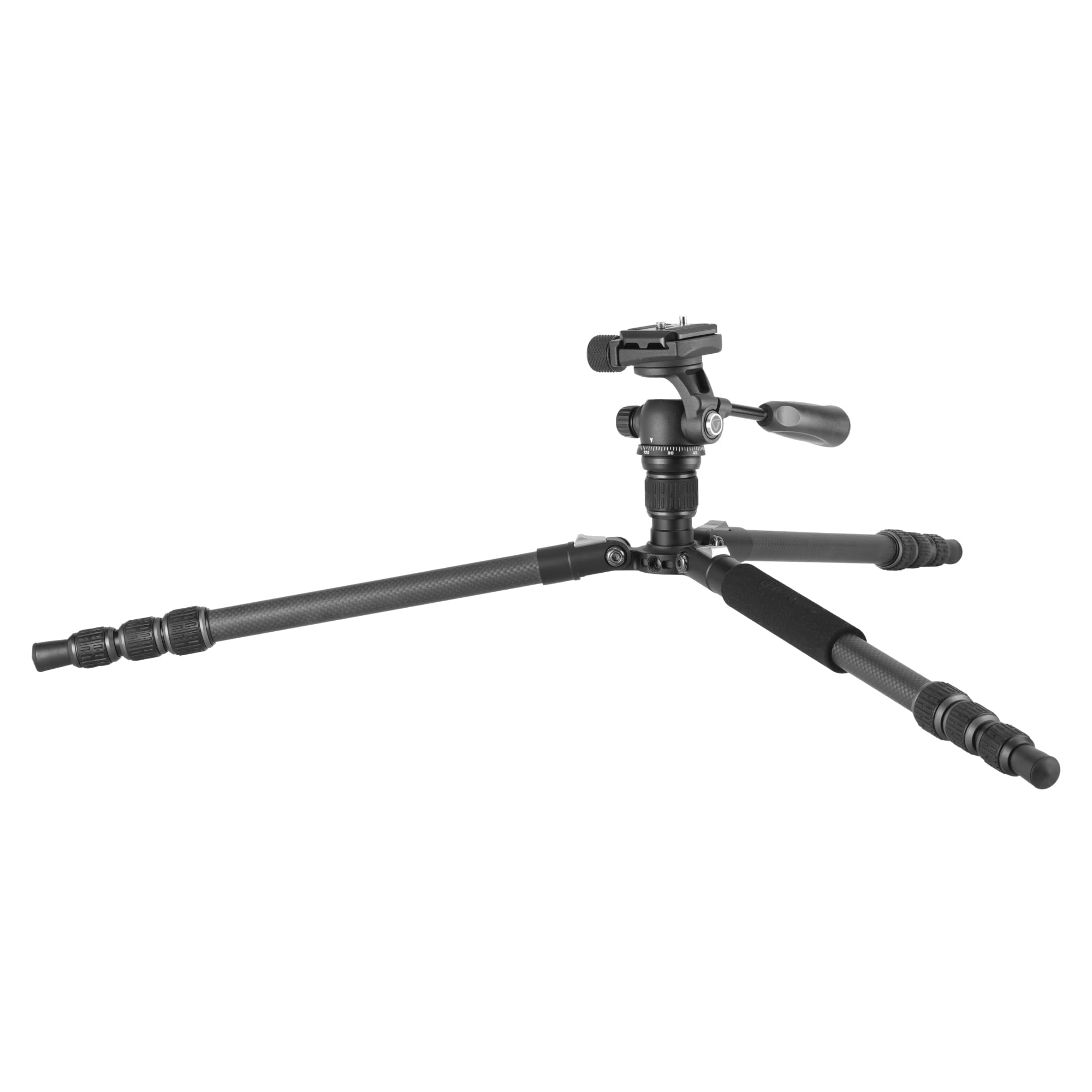 Vanguard Vesta Go 204Cp Compact And Lightweight Carbon Fiber Travel Tripod With Veo Ph-24 2-Way Panhead
