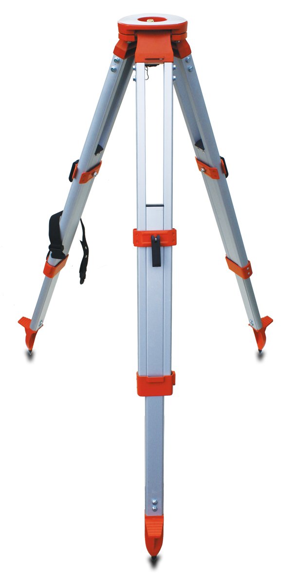 Sitepro 01-Alqr20-O 5/8-11 Heavy Duty Aluminum Tripod With Quick Clamp, Orange