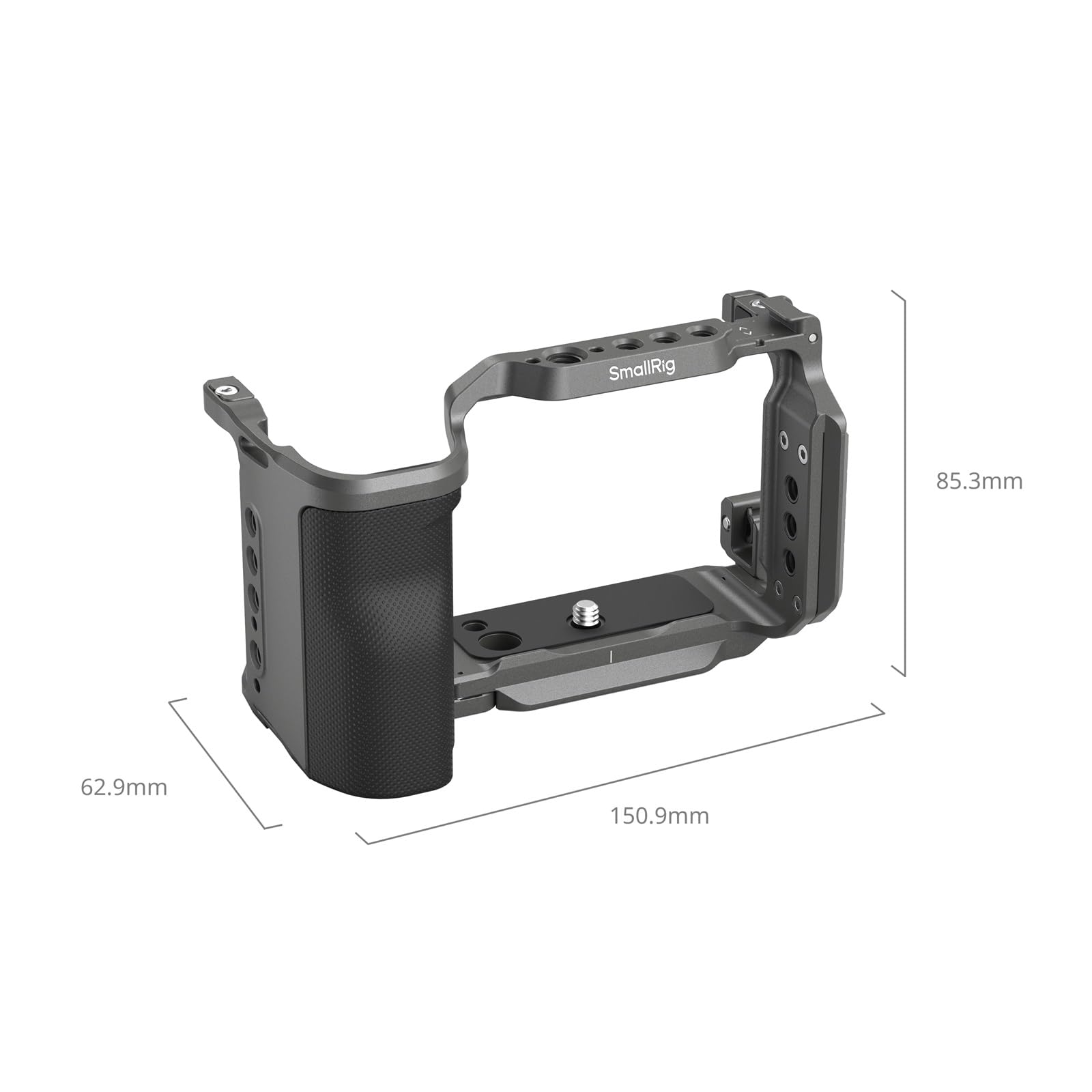 Smallrig Zv-E10 Ii Hawklock Quick Release Cage Kit For Sony Zv-E10 Ii With Cable Clamp For Hdmi, Built-In Ergonomically Designed Silicone Handle, Quick-Release Plate For Arca, Qd Socket