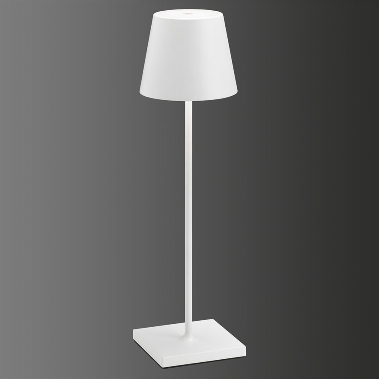 Mioblue Cordless Table Lamp, 5000Mah Portable Led Desk Lamp Battery Operated, 3 Color Stepless Dimming Up, For Restaurant, Bars, Bedroom, Outdoor Party, Couple Dinner, Camping, Cafe (White)