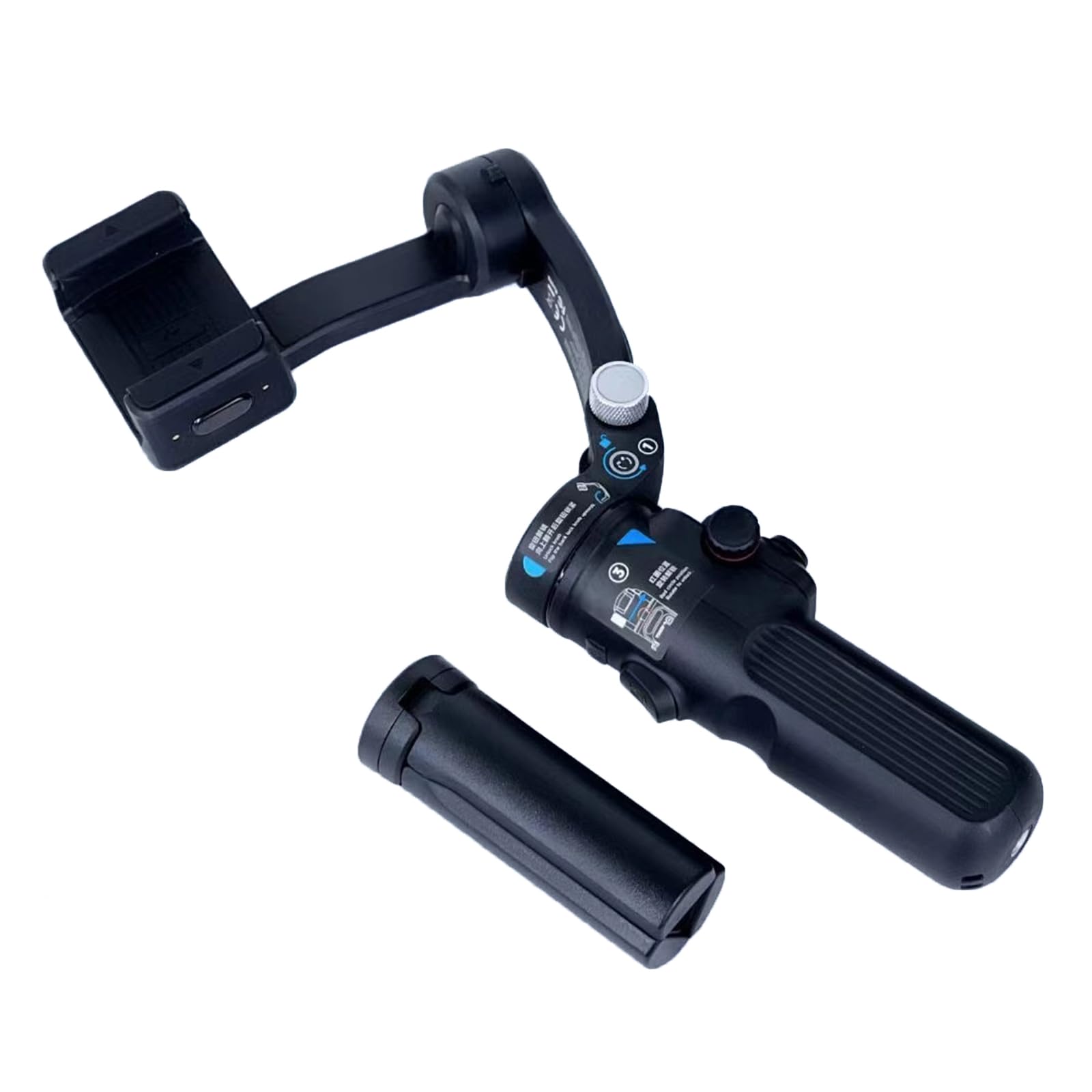 Chenzilin 3 Axises Phone Gimbals With Adjustable Fill Light Gimbals Stabilizers For Smartphone Phone Stabilizers For Video Recordi