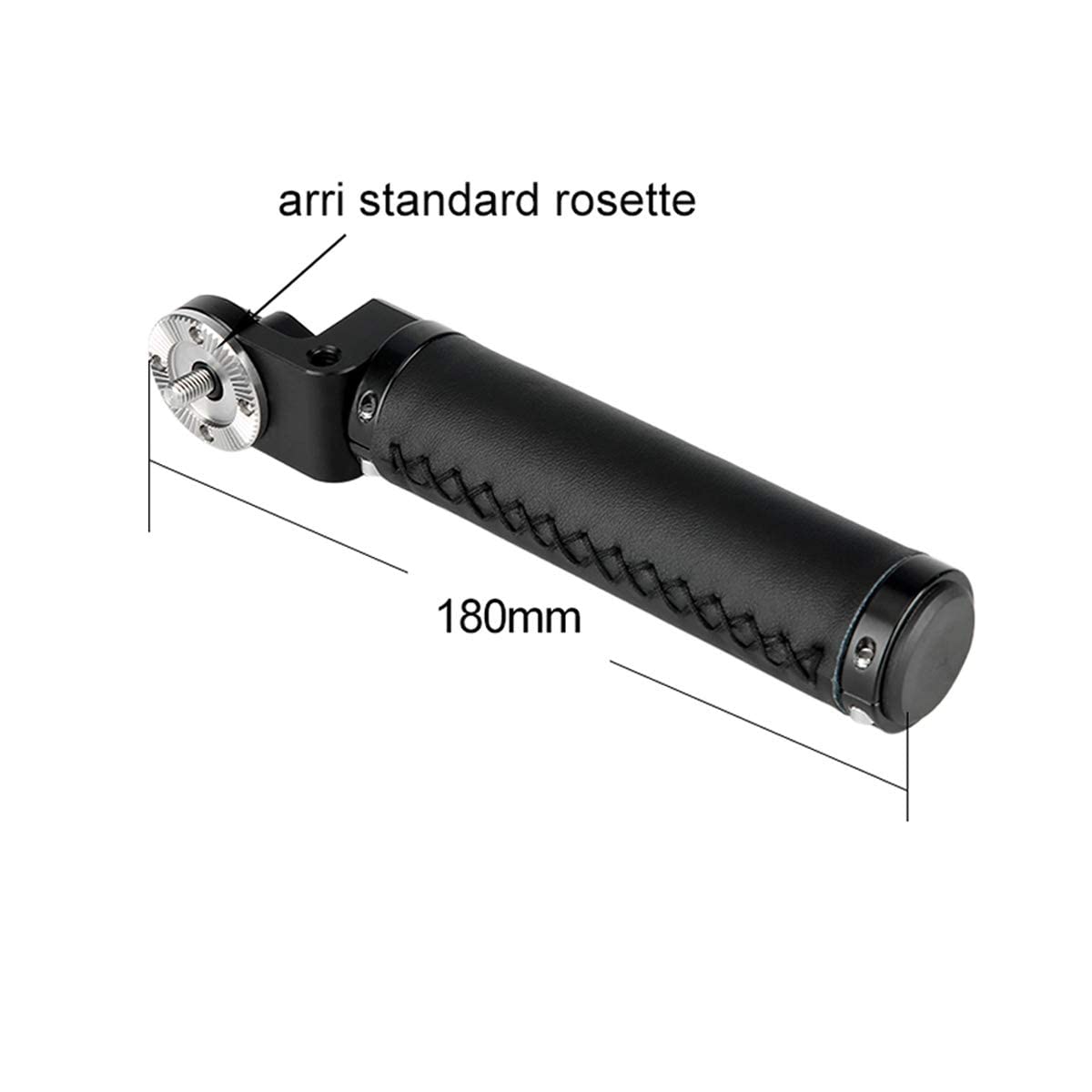 Niceyrig Leather Rosette Handle M6 Thread Mount, Applicable For 15Mm Camera Shoulder Rig Rod Support System