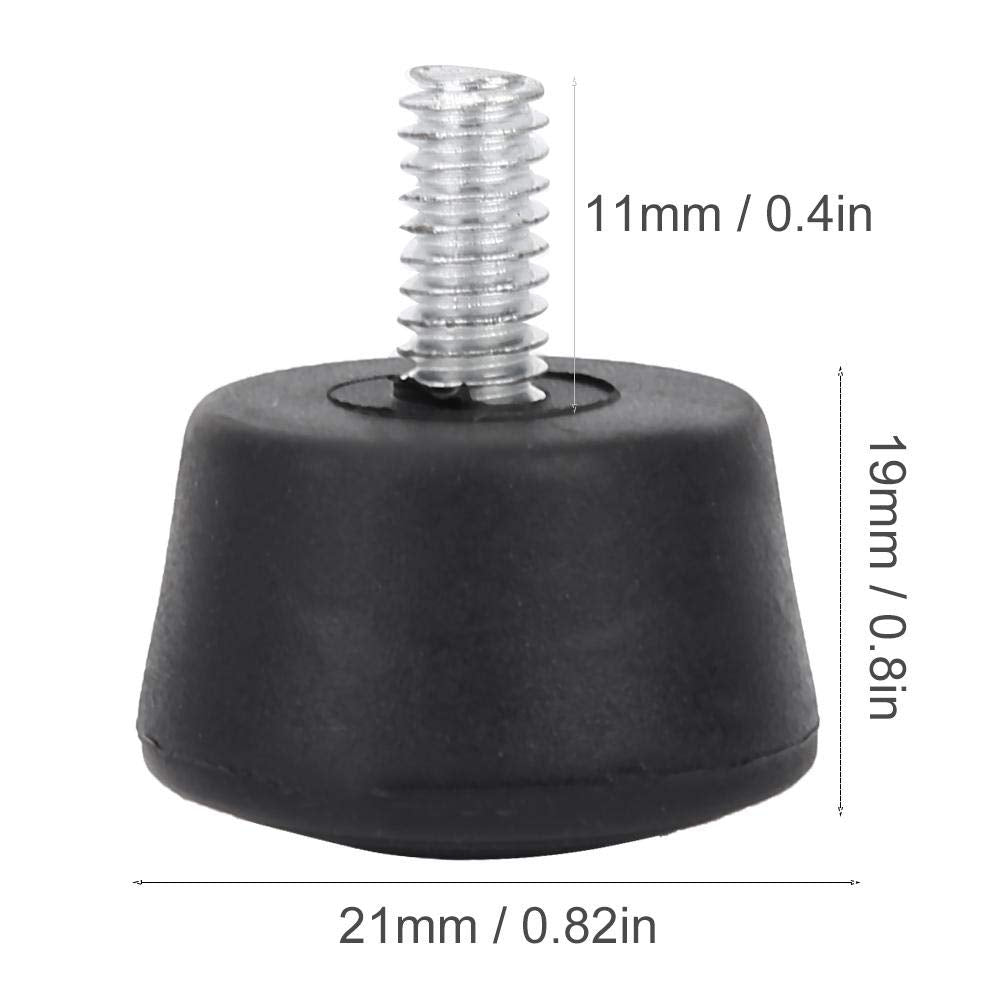 Pusokei Universal 1/4" 3/8" Rubber Foot For Tripod Monopod, Universal Non Slip M8 Rubber Feet For Monopod Tripod For Outdoor Photograph(1/4")