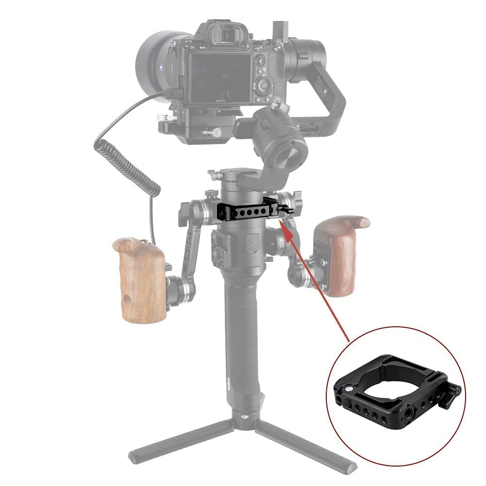 Niceyrig Mounting Clamp Ring For Dji Ronin S, With Nato Rail 1/4 3/8 Thread For Gimbal Side Handle, Monitor Mount, Articulating Arm - 279