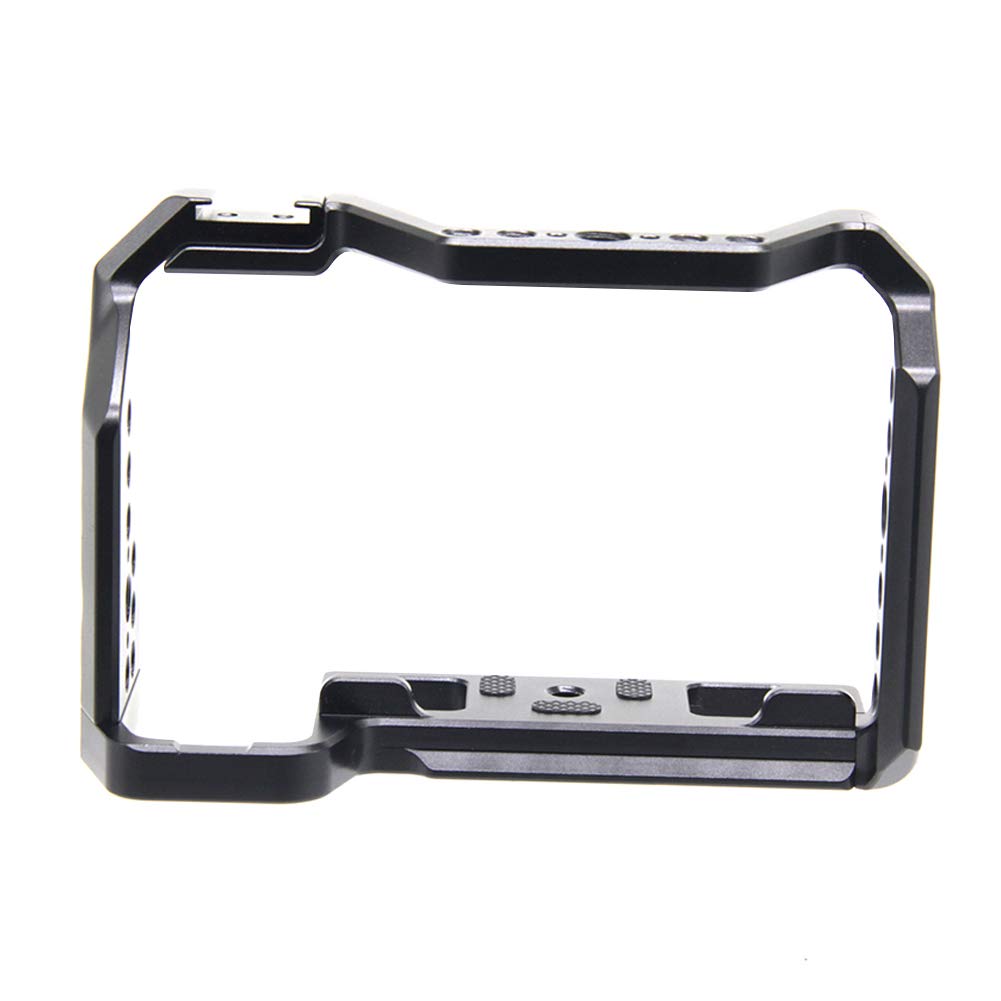 Easy Hood Camera Cage For Fujifilm X-S10, Vlogging Video Film Movie Making Camera Rig Stabilizer With Cold Shoe, 1/4" Threaded Holes, 3/8" Arri Locating Hole