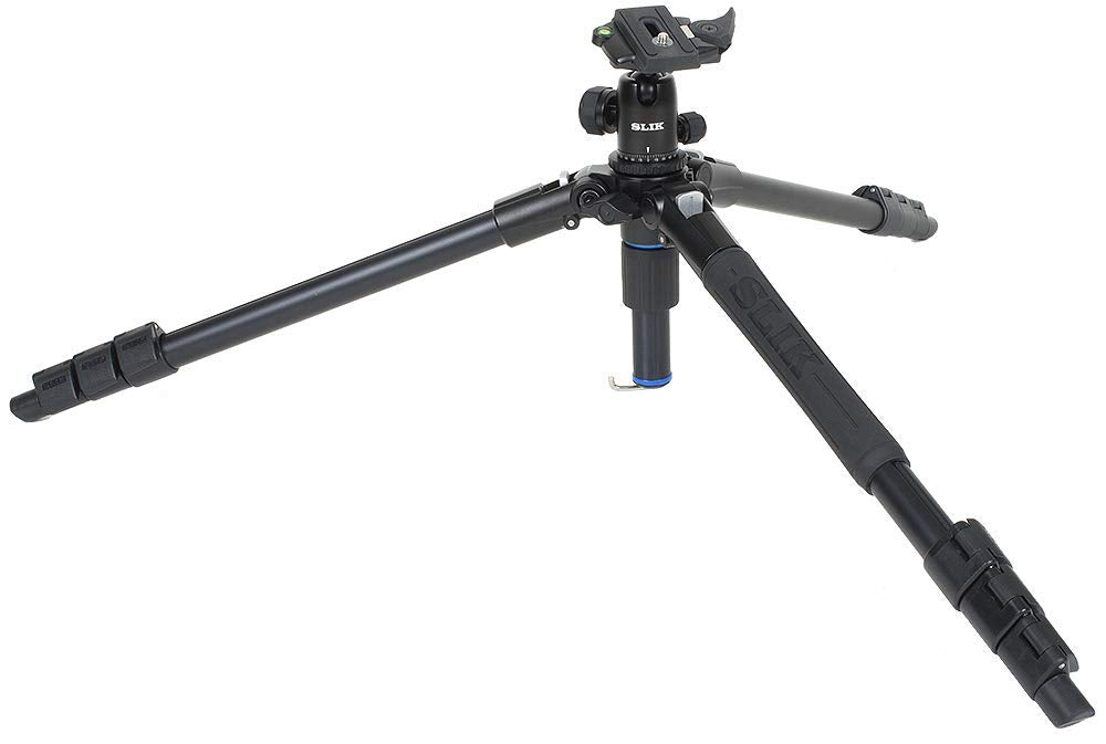 Slik Pro Al-324Bh4 W/Sbh-400 Ball Head For Mirrorless/Dslr Sony Nikon Canon Fuji Cameras And More - Black (613-360)
