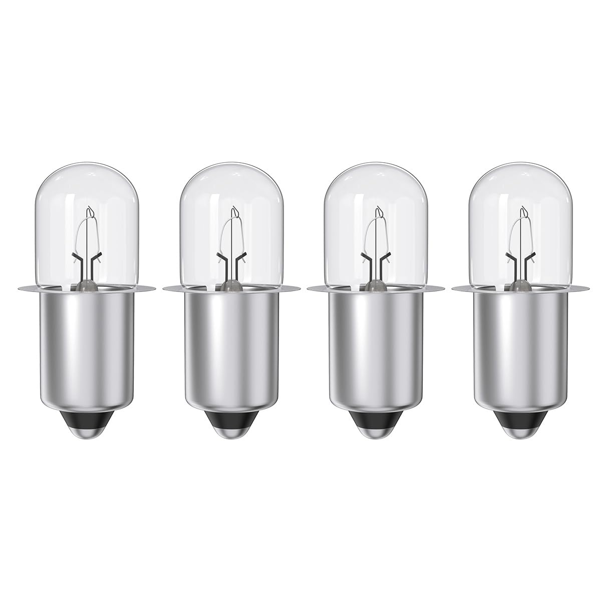 Fugedox Xpr18 18V 0.6A Xenon Flashlight Bulb Fit For Dewalt Dw9083 Dw908 Dw919 Dc509 Flashlights, Ridgid 18 Volt Cordless Flashlights And P703 / P704 Cordless Lithium Worklights - 4 Pack