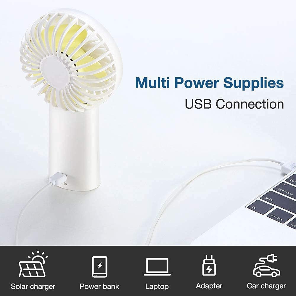 Jisulife Handheld Fan With 20 Hours Of Cooling, 6000Mah Battery, Usb Rechargeable Portable Fan