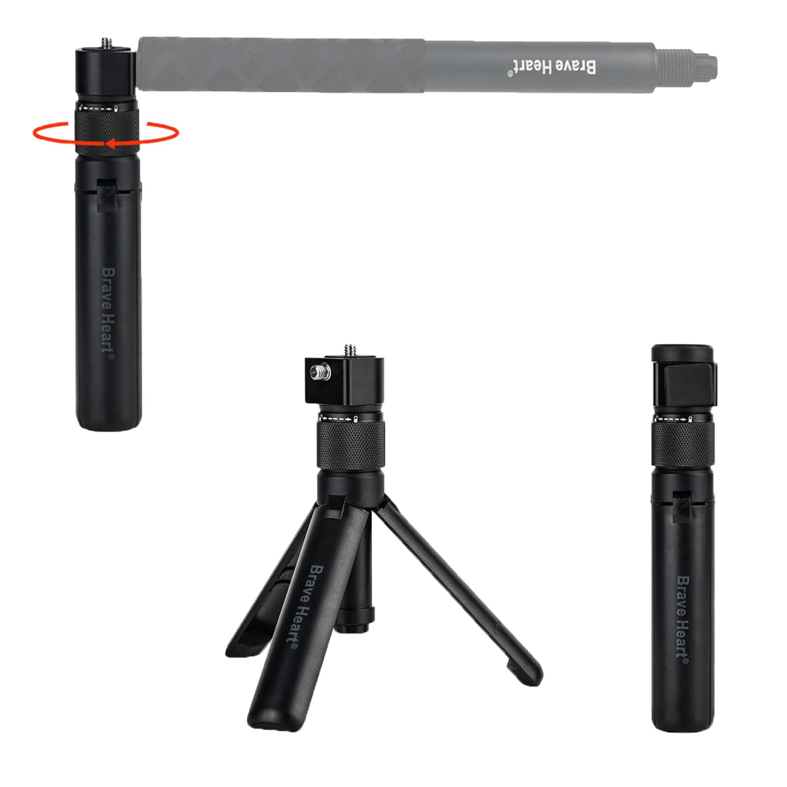 Inksoon Bullet Time Handle Tripod Tabletop Fold Tripod For Insta360 X5 X4 Insta 360 X3 One X4,One Rs,Go 2,One X2,One R,One X One Rs Sport Camera Accessories