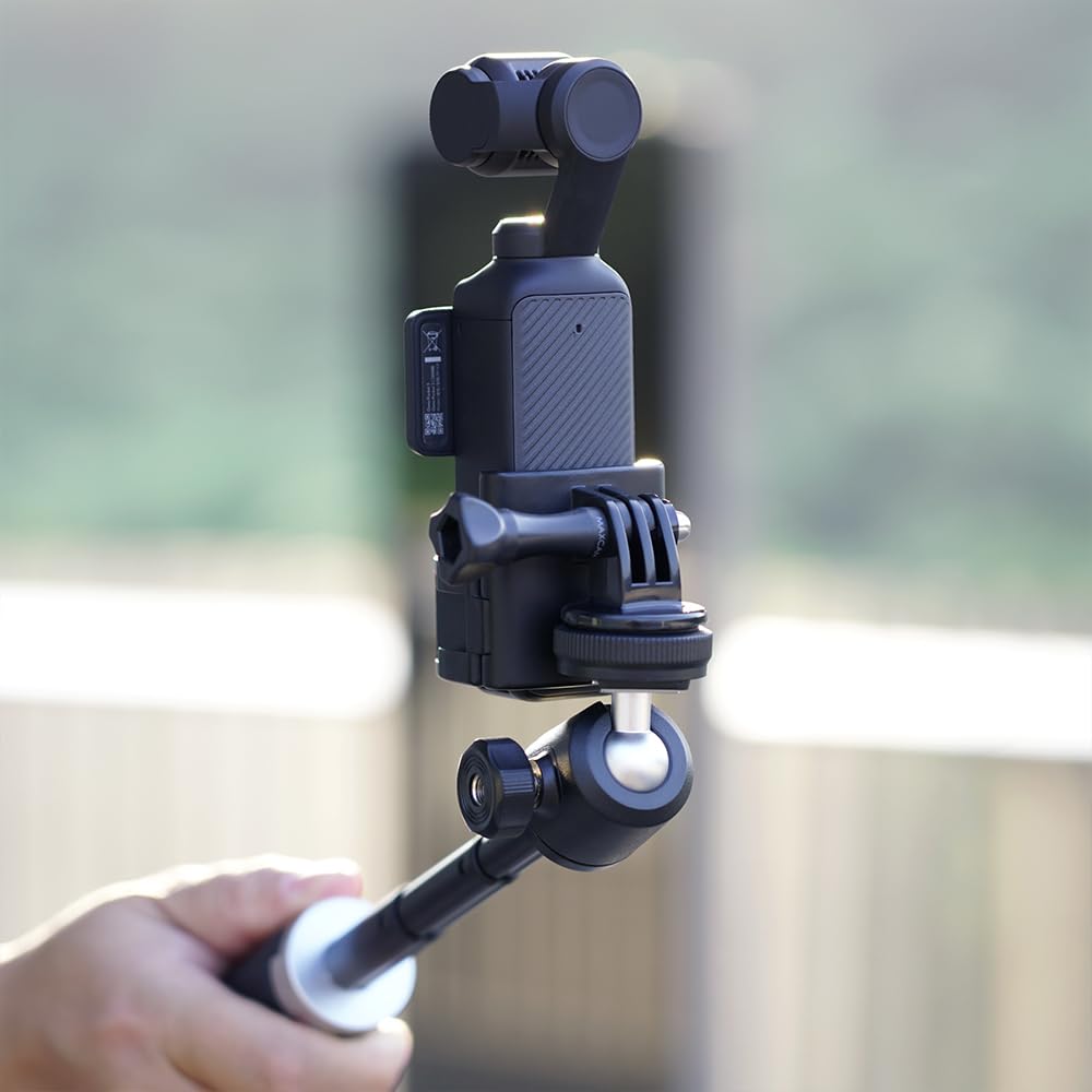 Maxcam Mini Selfie Stick Tripod Stand Handle Grip Compatible With Dji Osmo Pocket 3