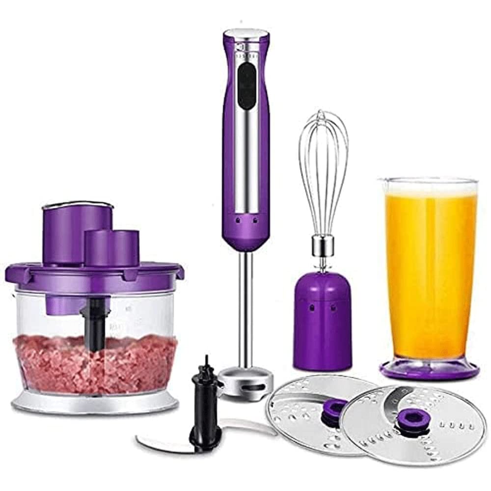 Zhykll Cordless Variable Speed Hand Blender With Chopper And Whisk Attachment, Matte