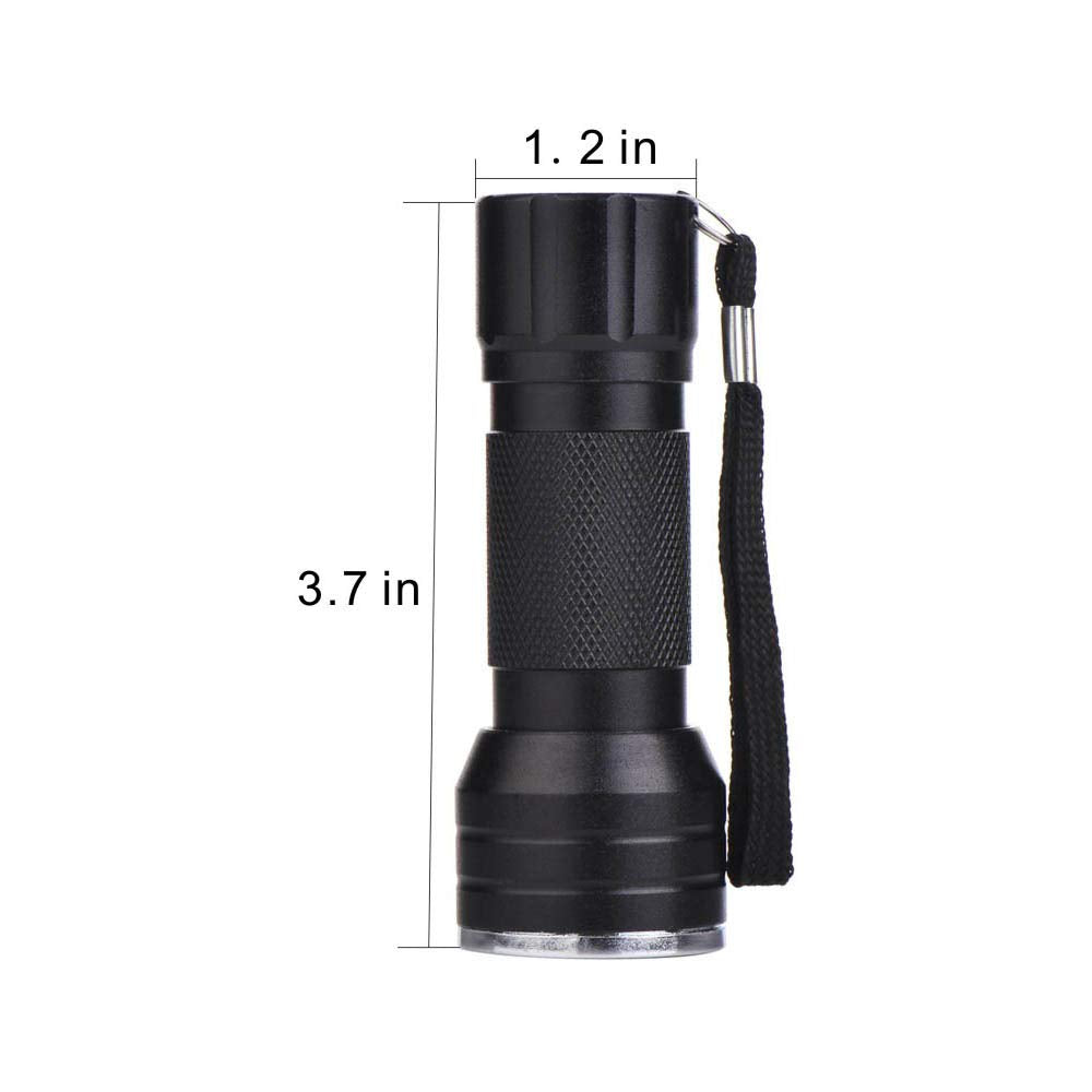 Optimal Shop Uv Flashlight, 4 Pack Uv Light 21 Led Uv Blacklight Flashlight Detector For Dogs, Pet Stain Detector, Dog Urine Remover, Bed Bug Detector-Black (4 Pack)