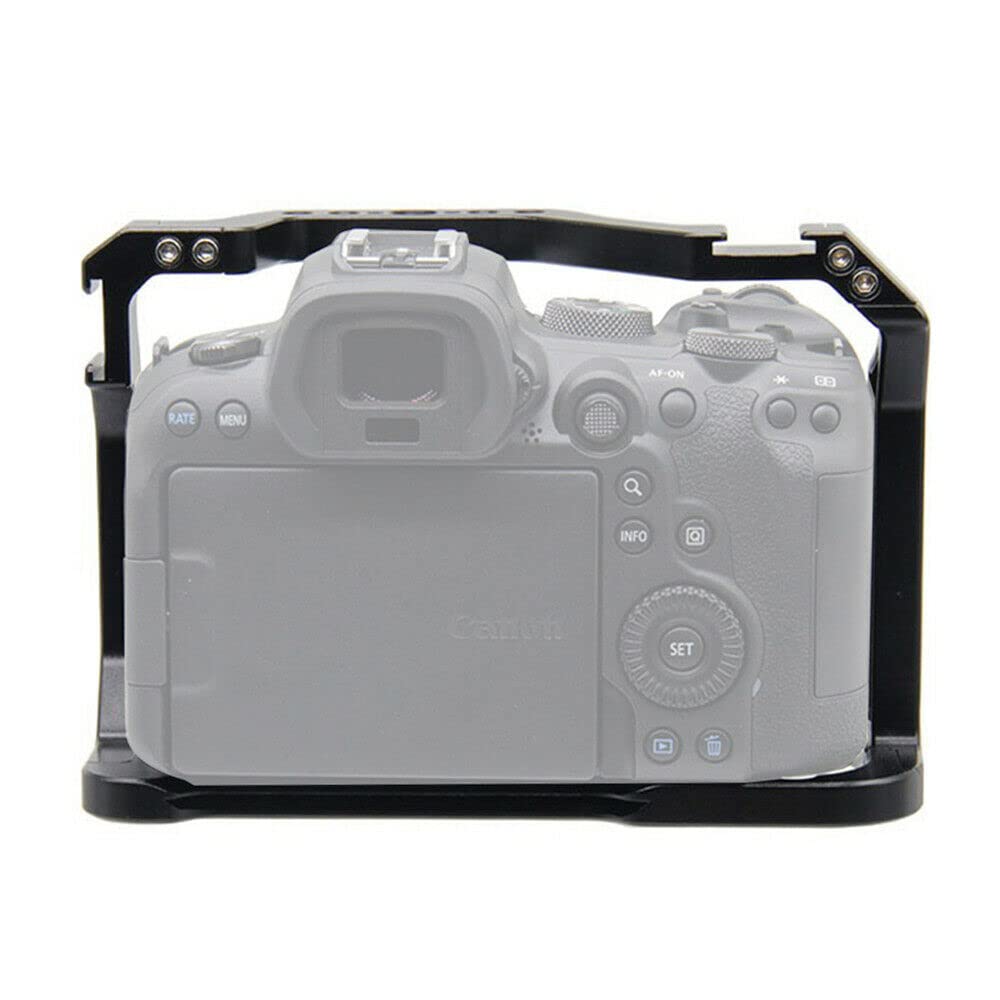 Runshuangyu Cnc Aluminum Dslr Camera Cage Extension Frame Cold Shoe For Canon R5 R6 R5C Dslr Camera