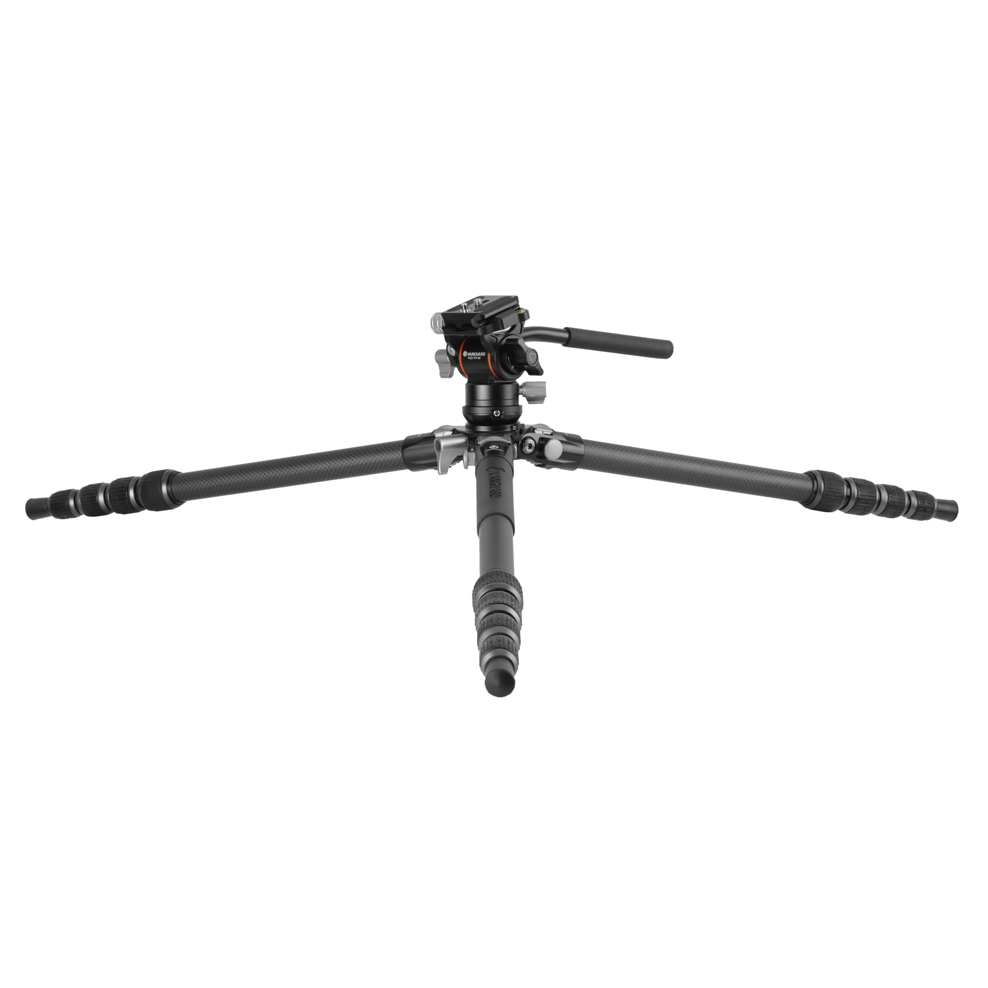 Vanguard Alta Pro 3Vlt 235Cv10 Carbon Fiber Travel Tripod With Leveling Base And Veo Pv-10 Compact Video Head