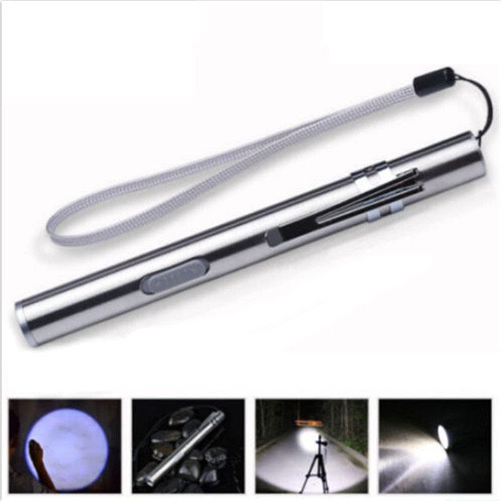 Sadahalu 5 Pack Pen Light Flashlight Pocket Flashlight 400 Lumens Bright Led Mini Pen Torch Small Compact Penlight With Built-In Battery And Usb Cable For Camping Outdoor Reading Repair Work Examination
