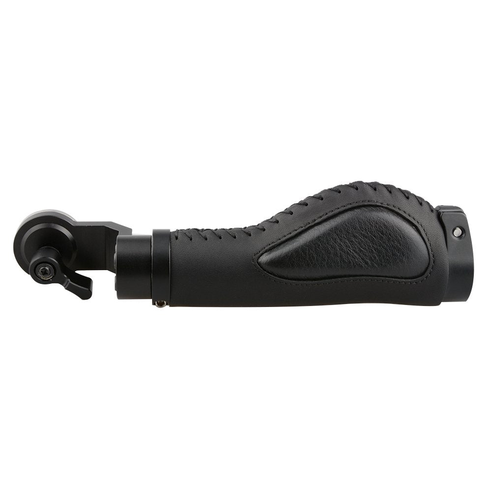 Camvate Aluminum Rosette Leather Handle Grip For Rosette Standard Accessory One Pair(Black,M6 Thread,31.8 Mm) - 1446