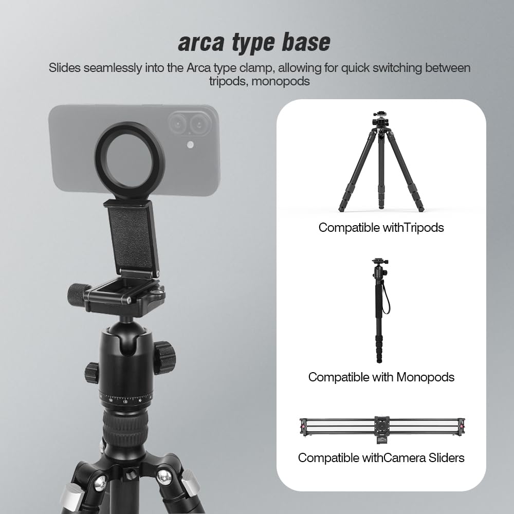 Xamorest Magnetic Pocket Phone Tripod Foldable, Mini Cell Phone Tripod Mount Handle Smartphone Desk Stand Travel All In One