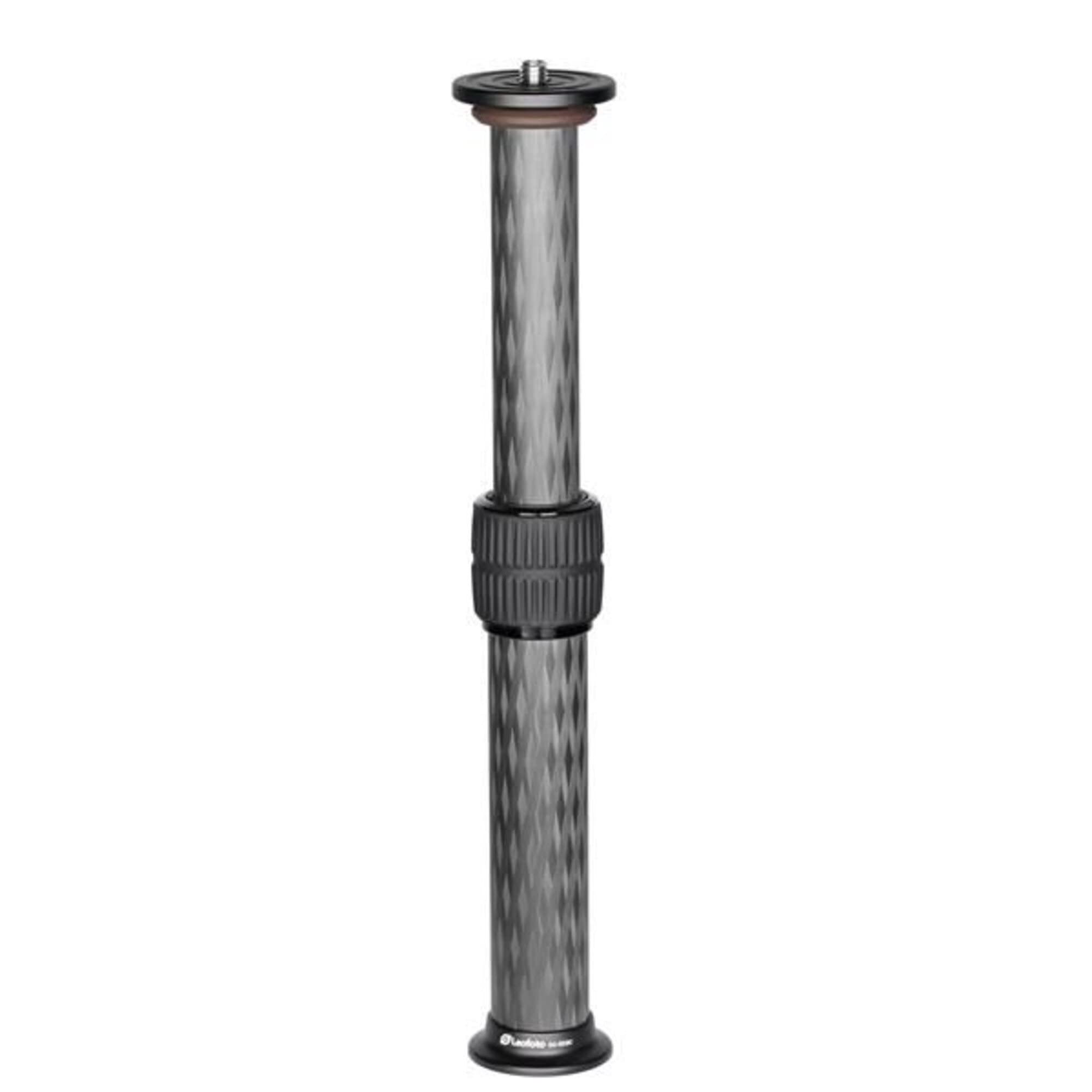 Leofoto Center Column, Add-On Tripod Extension, Carbon Fiber, Adjustable 2 Sections, Convertible Screw Stud, 3/8" Mounting Thread, 4 (Dc-322C)