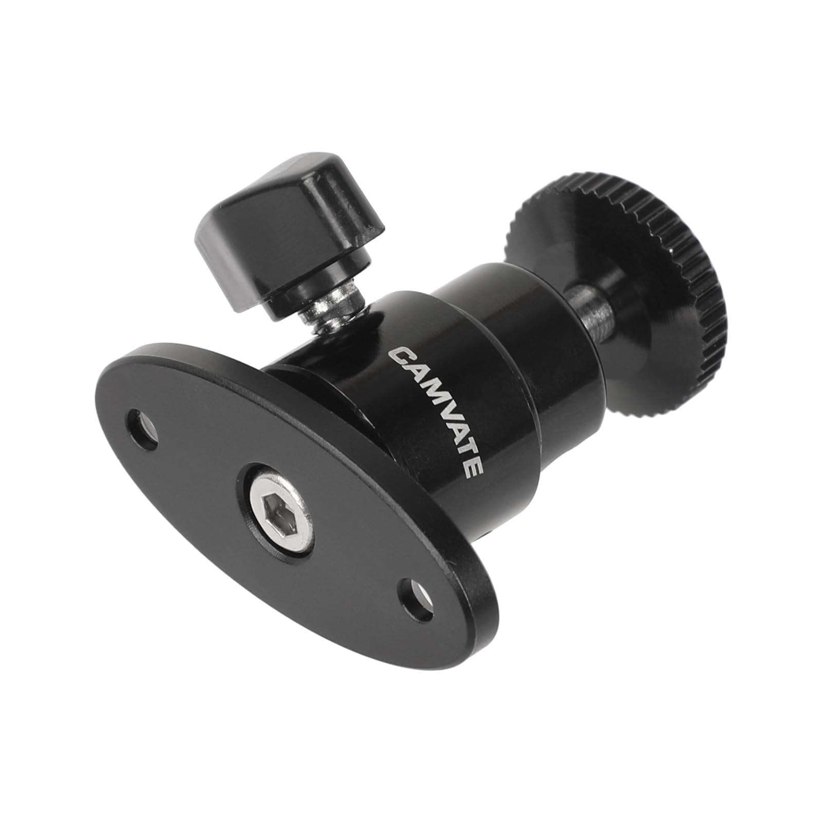 Camvate 1/4"-20 Mini Ball Head With Ceiling Mount For Cctv & Video Wall Monitors Mount - 1991