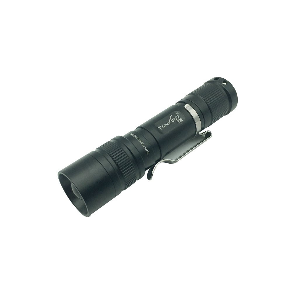 Tank007 1Aa Battery Zoom Flashlight Double Led Uv Flashlight Lighting & Fluorescence Detector Utility With Pocket Clip