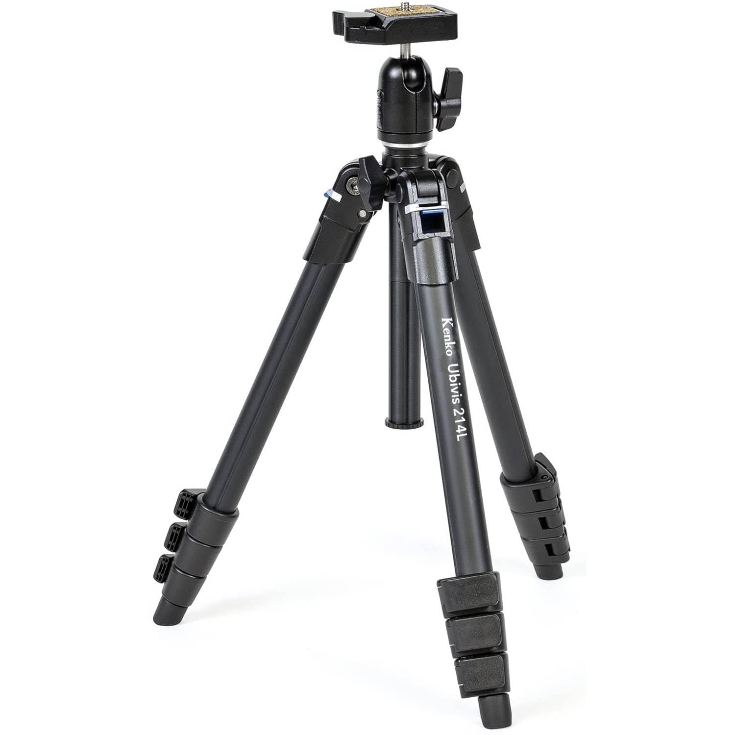 Kenko 119204 Ubivis 214L Tripod, Inverted Legs, 4 Levels, -Cloud Head, Total Height 61.0 Inches (154.3 Cm)