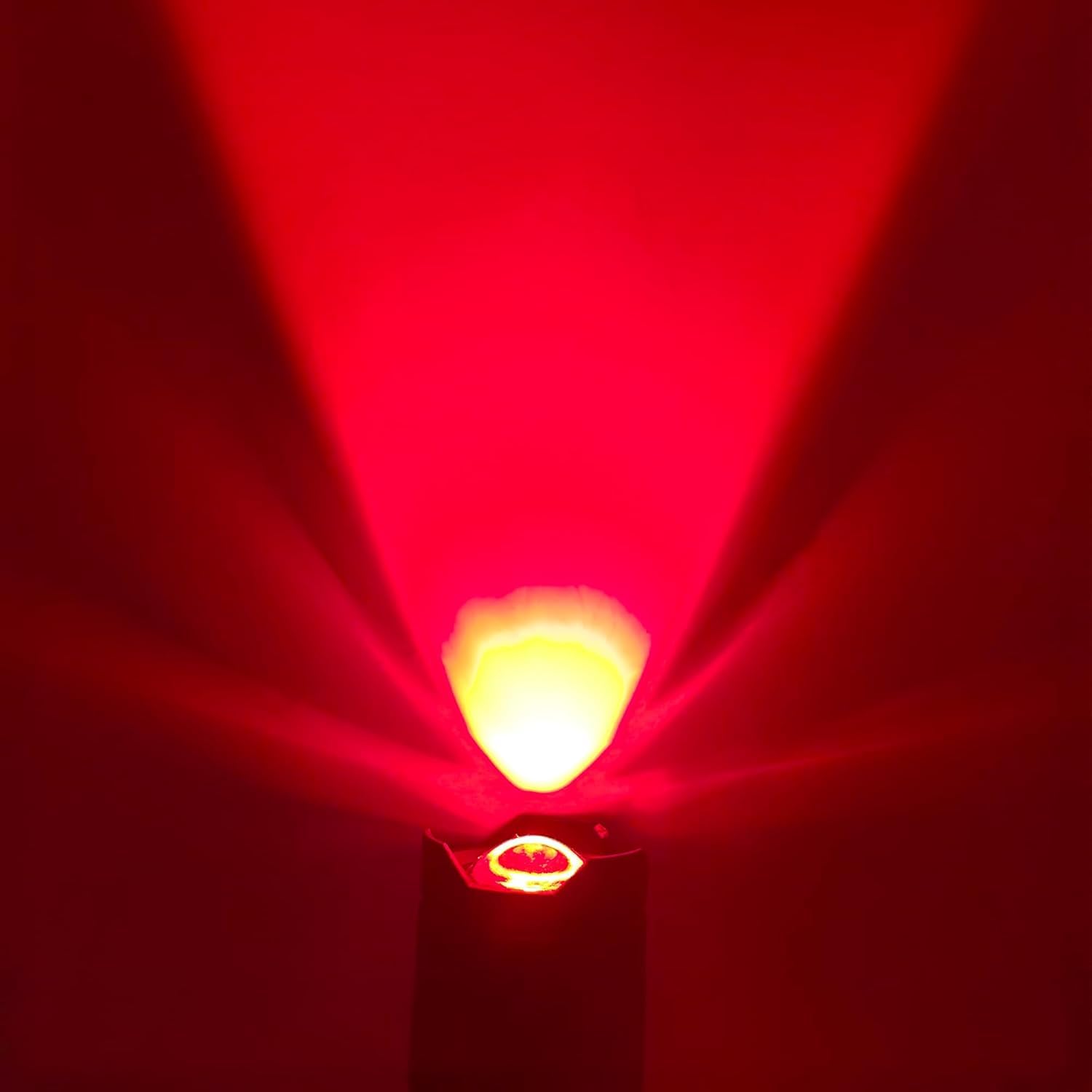 Xinfeibei Red Light Flashlight, Single Mode Lightweight Adjustable Focus Portable Red Led Flashlights For Night Hunting Astronomy Aviation，4-Pack