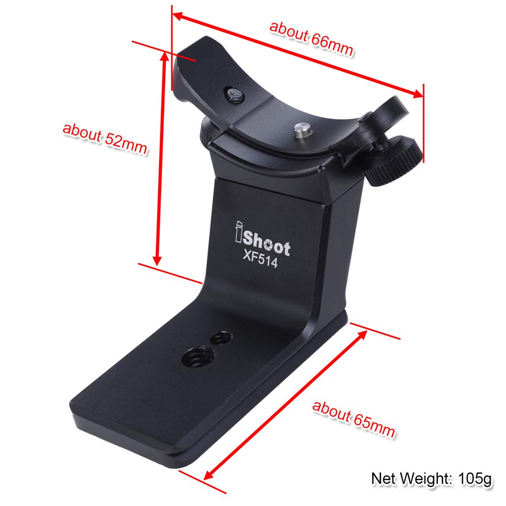 Ishoot Metal Tripod Mount Ring Camera Lens Replacement Foot Lens Collar Base Support Adapter Stand For Fuji Xf 50-140Mm F2.8 R Lm Ois Wr Telephoto Lens With Arca-Swiss Type Quick Release Plate