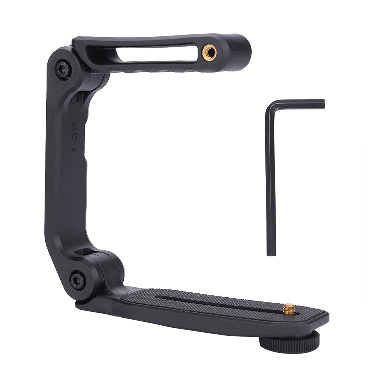 Fydun Video Action Stabilizing Handle Grip Handheld Stabilizer U Grip For Dslr Camera, Black, 1/4-20 Connector, Compatible With Dslr, Digital Video Camera