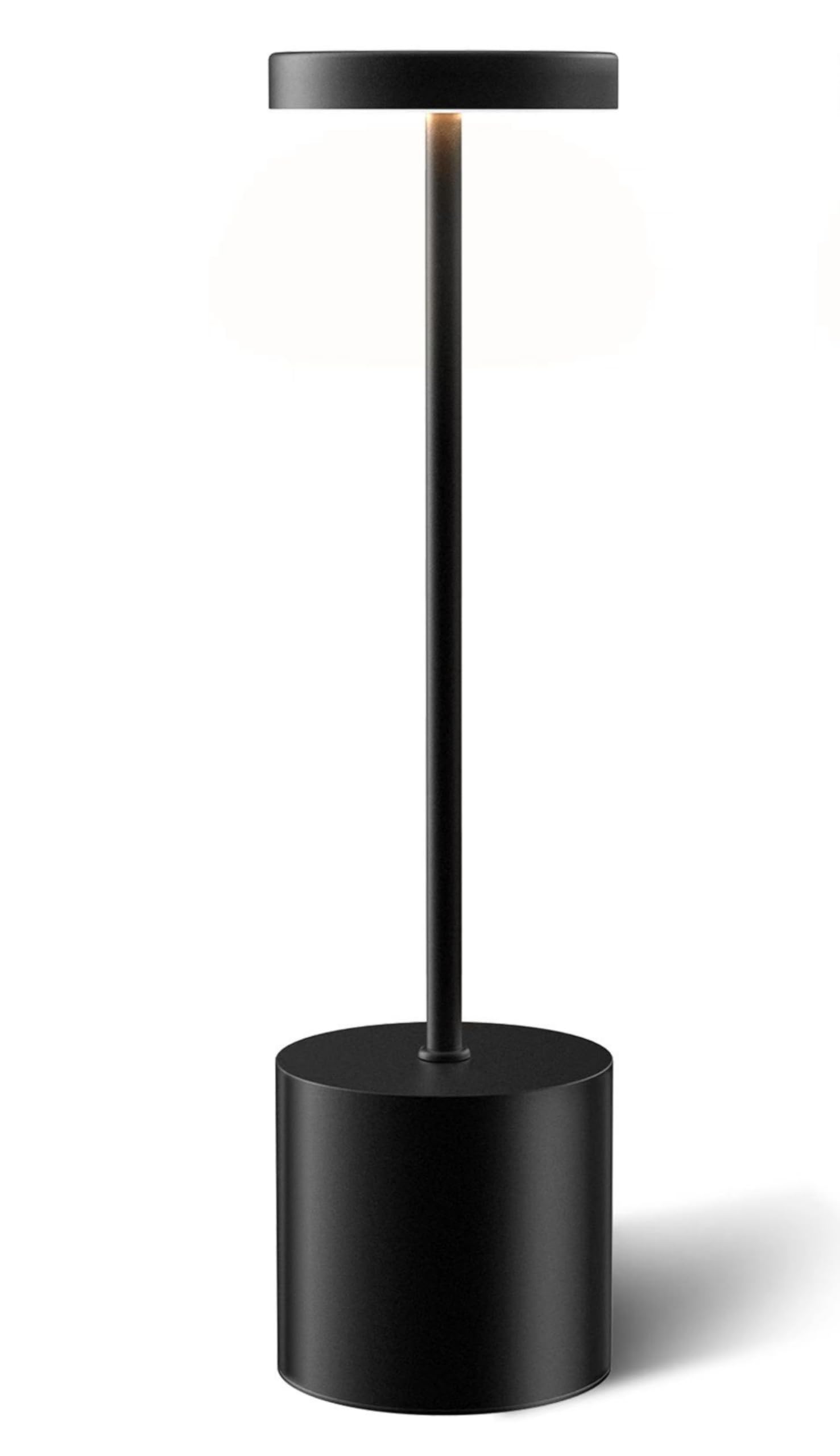 Liaycco Led Cordless Table Lamp - 5000Mah Rechargeable Dimmable Desk Light With 3 Modes, Outdoor Battery Operated Table Light (Black 1Pk)