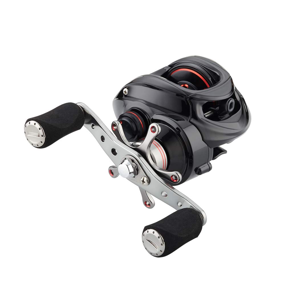 Fishdrops Baitcaster Reel Ultra-Light Baitcasting Fishing Reel, 7.0:1 Gear Ratio, 12.12Lb Drag Magnetic Brake, Smooth 11+1Bb, Freshwater & Saltwater And Affordable Low Profile Bait Caster Reel