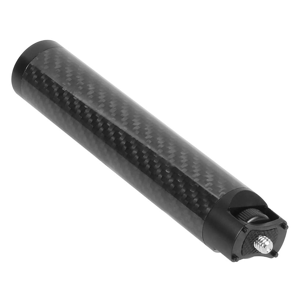 Kqcibz Carbon Fiber Handle Gimbal Grip Cold Shoe Mount Adapter For Weebill S Lab Stabilizer For Monitor Microphone, Black, 500034576