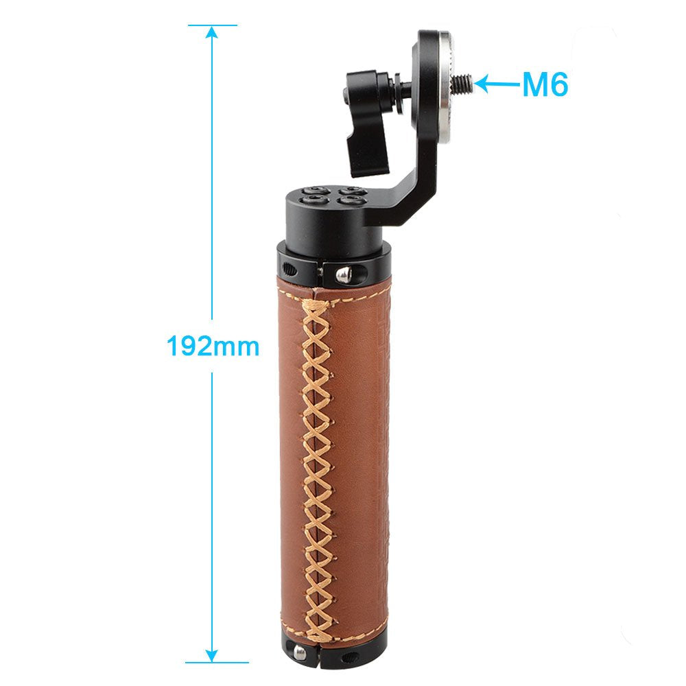 Camvate Handle Grips With Rosette Standard Accessory For Dslr Handle Shoulder Rig(Leather Grip)