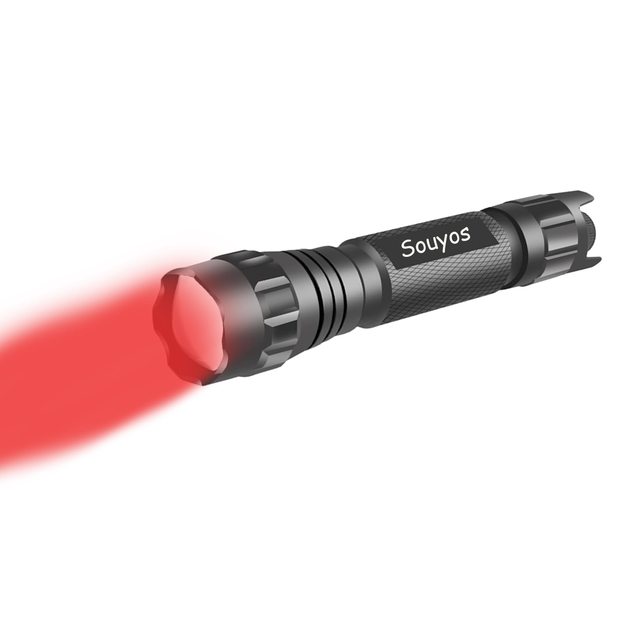 Souyos Stepless Dimming Red Light Flashlight, 620-630Nm High Purity Adjustable Brightness & Focus For Night Observation, Astronomy, Aviation